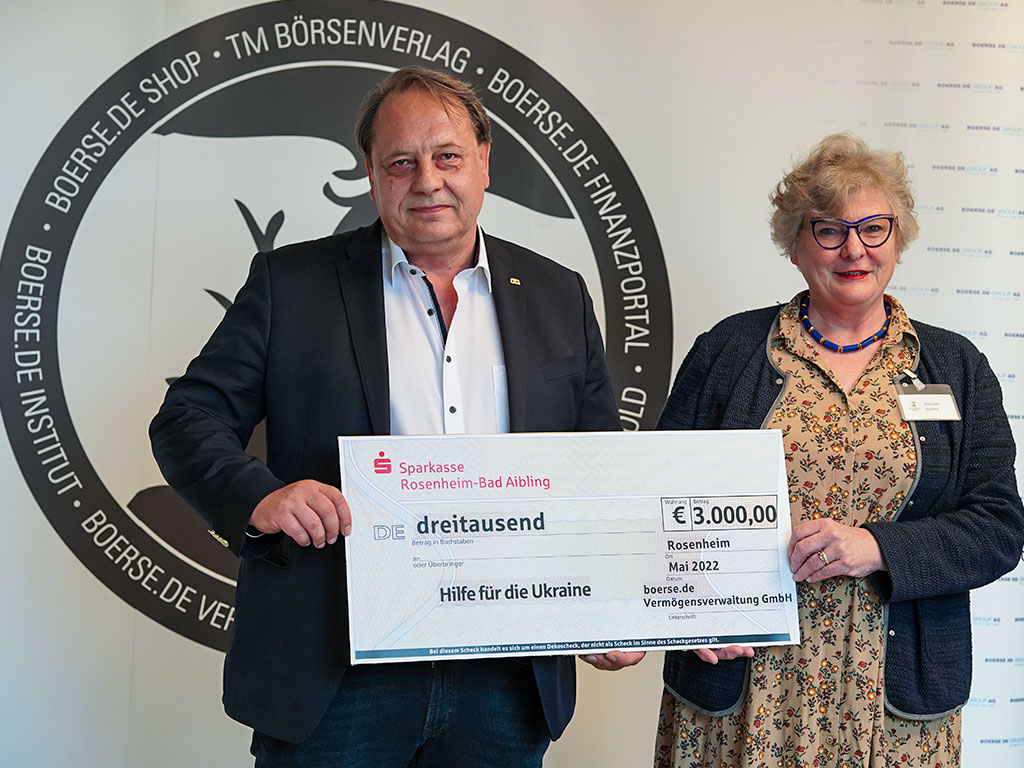 3.000 Euro für die Bürgerstiftung Rosenheim