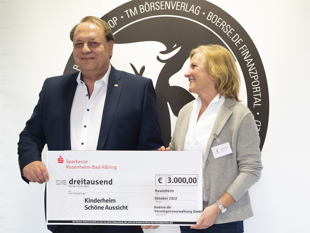 3.000 Euro für das Kinderheim Schöne Aussicht 2022